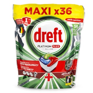 Dreft | Platinum Plus | All In One | Caps lave-vaisselle | Original 