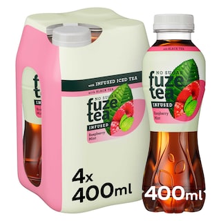 Fuze Tea | Black Tea | Thé noir |Framboise Menthe| No Sugar | PET 