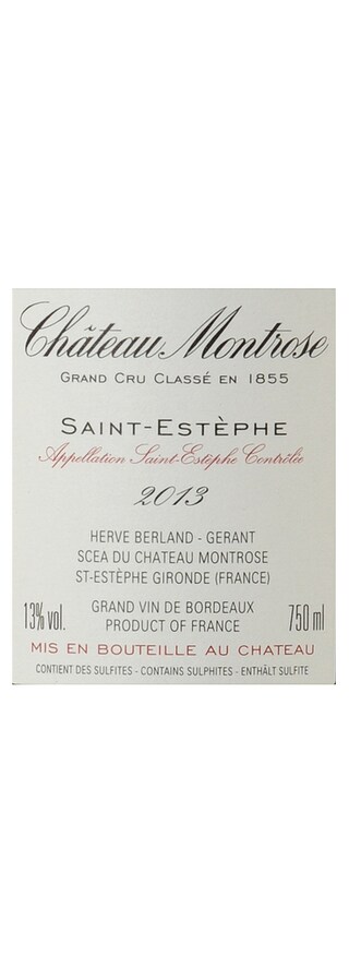 FR BORDEAUX SAINT ESTEPHE | Château Montrose 2013 