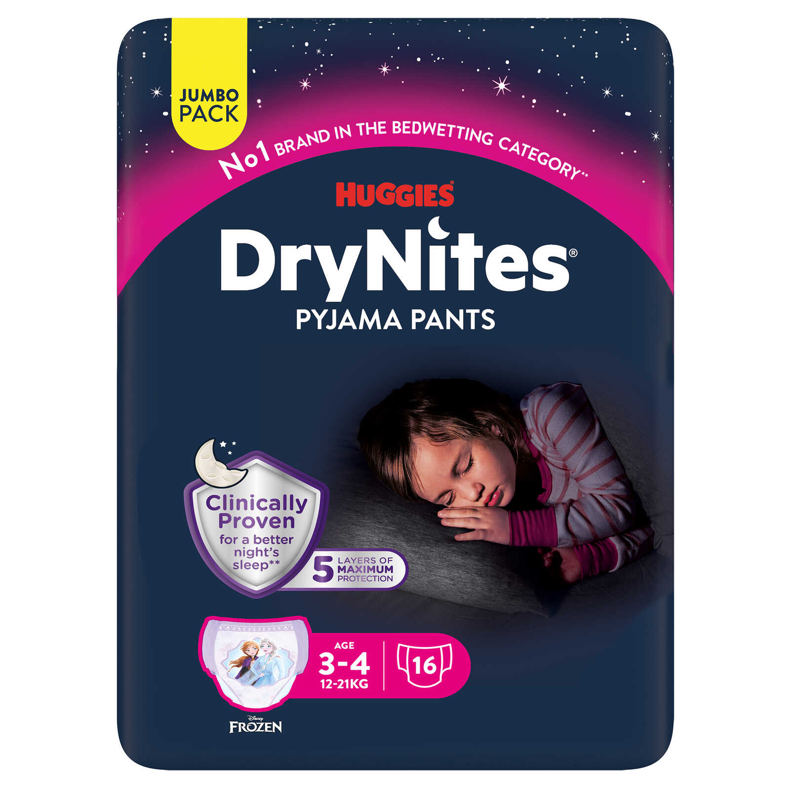 Huggies Luiers | Nachtbroekjes | Meisje | 3-4 jaar