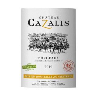 France - Frankrijk | Bordeaux - Bordeaux AC | Chardonnay Cazalis ss | 2019 | Rouge 