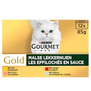 Gourmet | Gold | Aliment Chat | Effilochés en Sauce | Poulet 