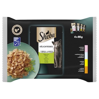 Sheba | Kattenvoeding | Gelei | Mix 4 x 85 gr