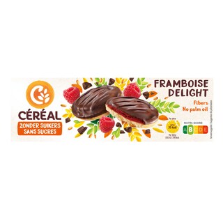 Céréal | Koekjes | Framboos | Zonder suiker 140 gr