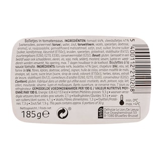 Delhaize | Balletjes in tomatensaus 