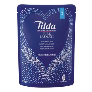 Tilda | Rijst | Gestoomd | Basmati | Puur 250 gr