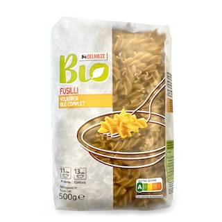 Delhaize | Bio | Pâtes | Fusilli | Complètes | Bio 