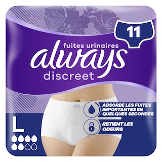 Always | Discreet | Culottes | Fuites Urinaires | Large 
