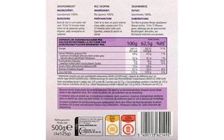Delhaize | Rijst | Thai | Jasmijn | Kookbuiltje 4 x 125 gr