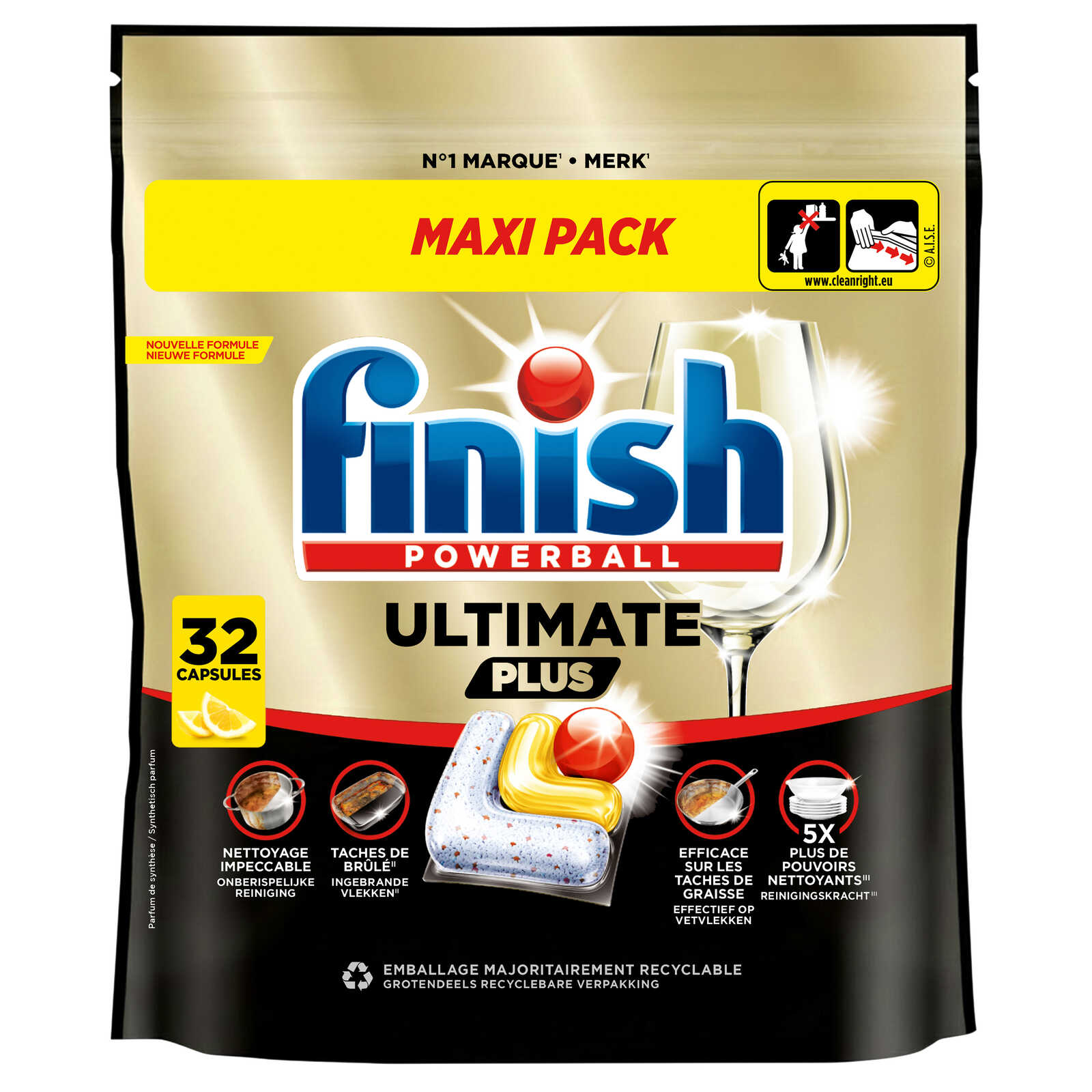 Finish Vaatwastabletten | Ultimate+ | Lemon