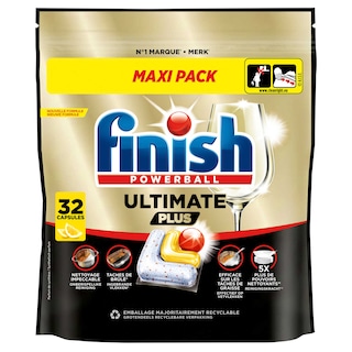 Finish | Vaatwastabletten | Ultimate+ | Lemon 