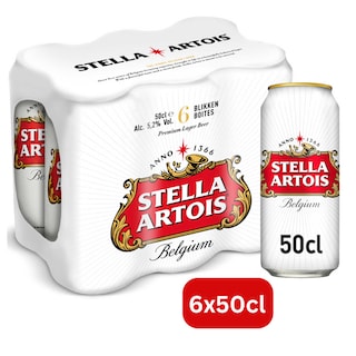 Stella Artois | Bière Blonde | Pils | 5,2% Alc. | Canette 