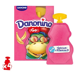 Danonino | Fruityoghurt | Banaan 4 x 70 gr