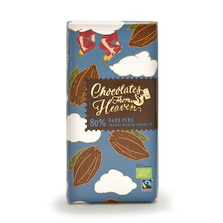 Chocolates From Heaven | Chocolade | Puur | 80% | Bio | Fairtrade 100 gr