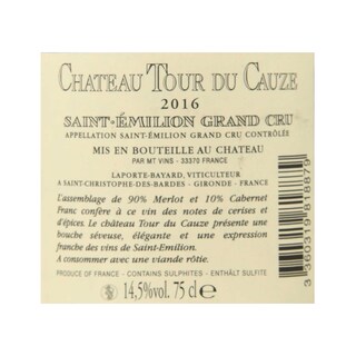 France - Frankrijk | Bordeaux - Saint-Emilion GC | Château Tour du Cauze 2016 