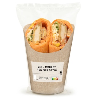 Delhaize | Wrap | Poulet | Tex mex 