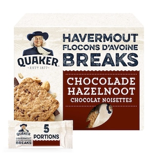 Quaker | Barres de céréales | Chocolat et noisettes 