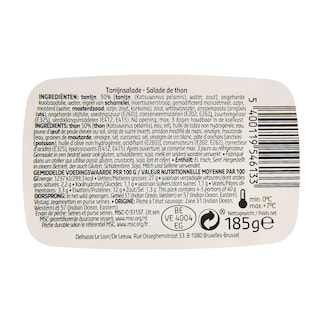 Delhaize | Salade | Tonijn | MSC 