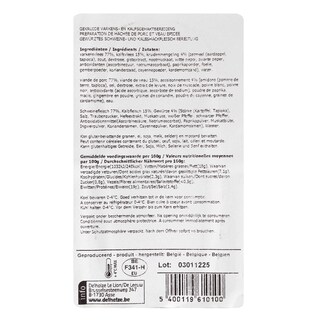 Delhaize | Gehaktbereiding | Varken-Kalf | Gekruid 