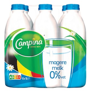 Campina | Melk | 0% V.G. 6 x 1 l