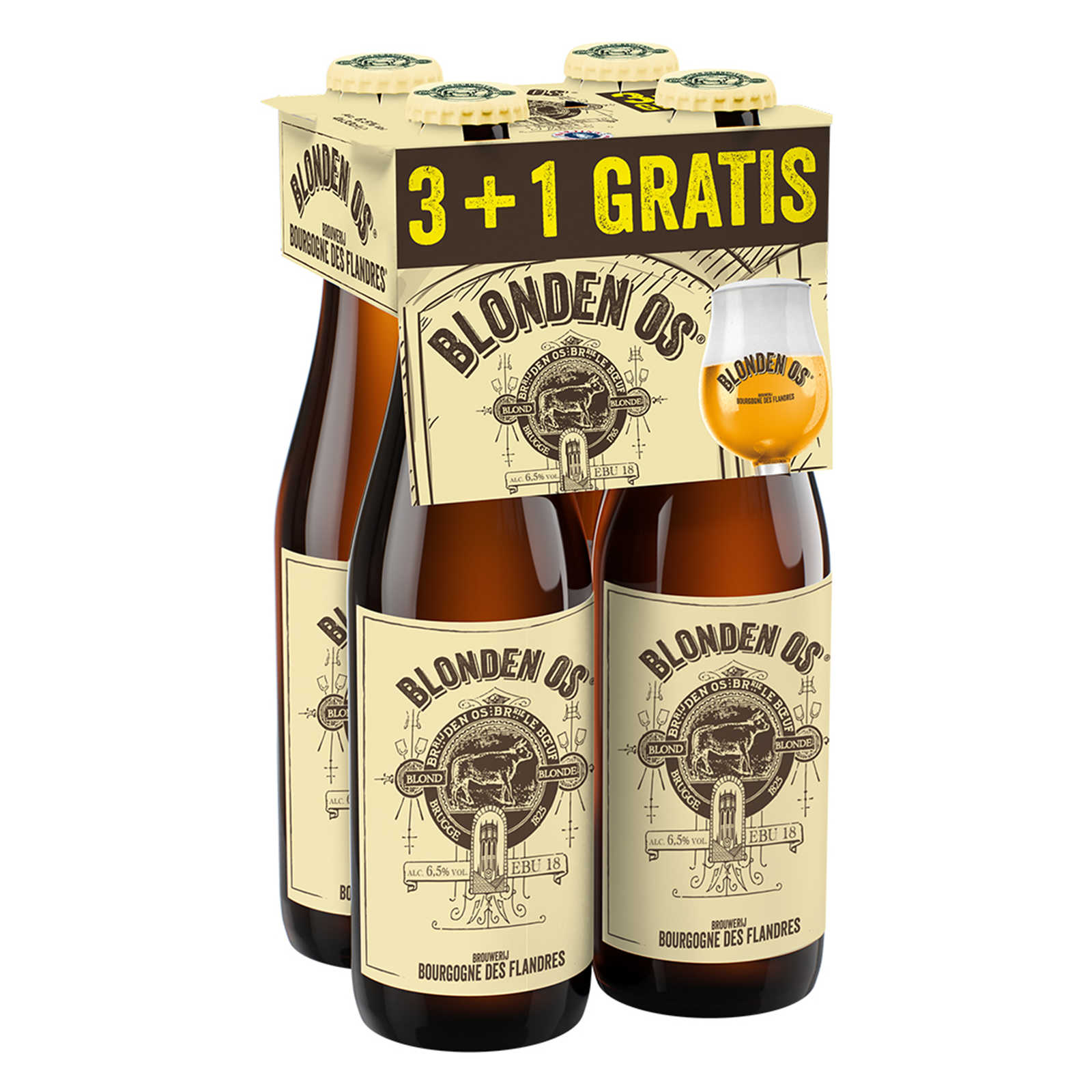 Bourgogne des Flandres | Blond Bier | Blonden Os | 6,5% alc | 3+1 