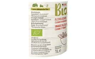 Delhaize | Bio | Vinaigre | Alcool 8% | Bio 1 l