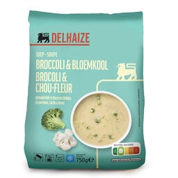 Delhaize | Soep | Broccoli | Bloemkool 750 gr