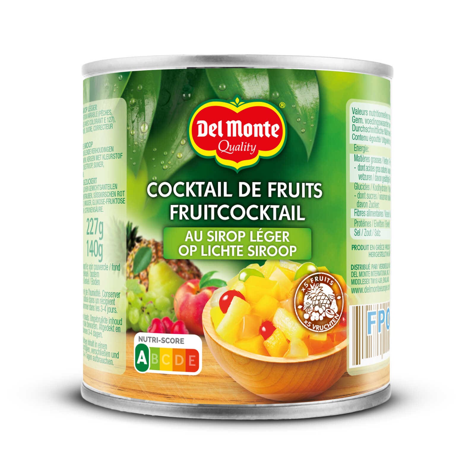 Del Monte Fruit | Cocktail | Lichte siroop | Blik
