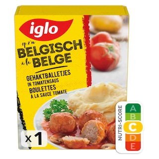 Iglo | A la Belge | Gehaktballetjes | In Tomatensaus 