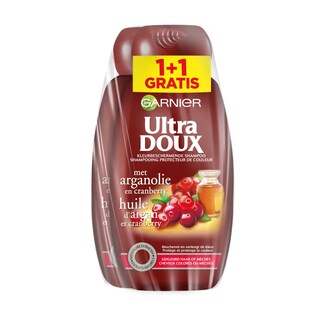Ultra Doux | Shampooing | a l'Huile d'Argan | Cranberry | 2x300ml | Promopack 1+1 