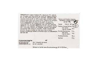 Delhaize | Boudins | Noir | Oignon-Framboise 