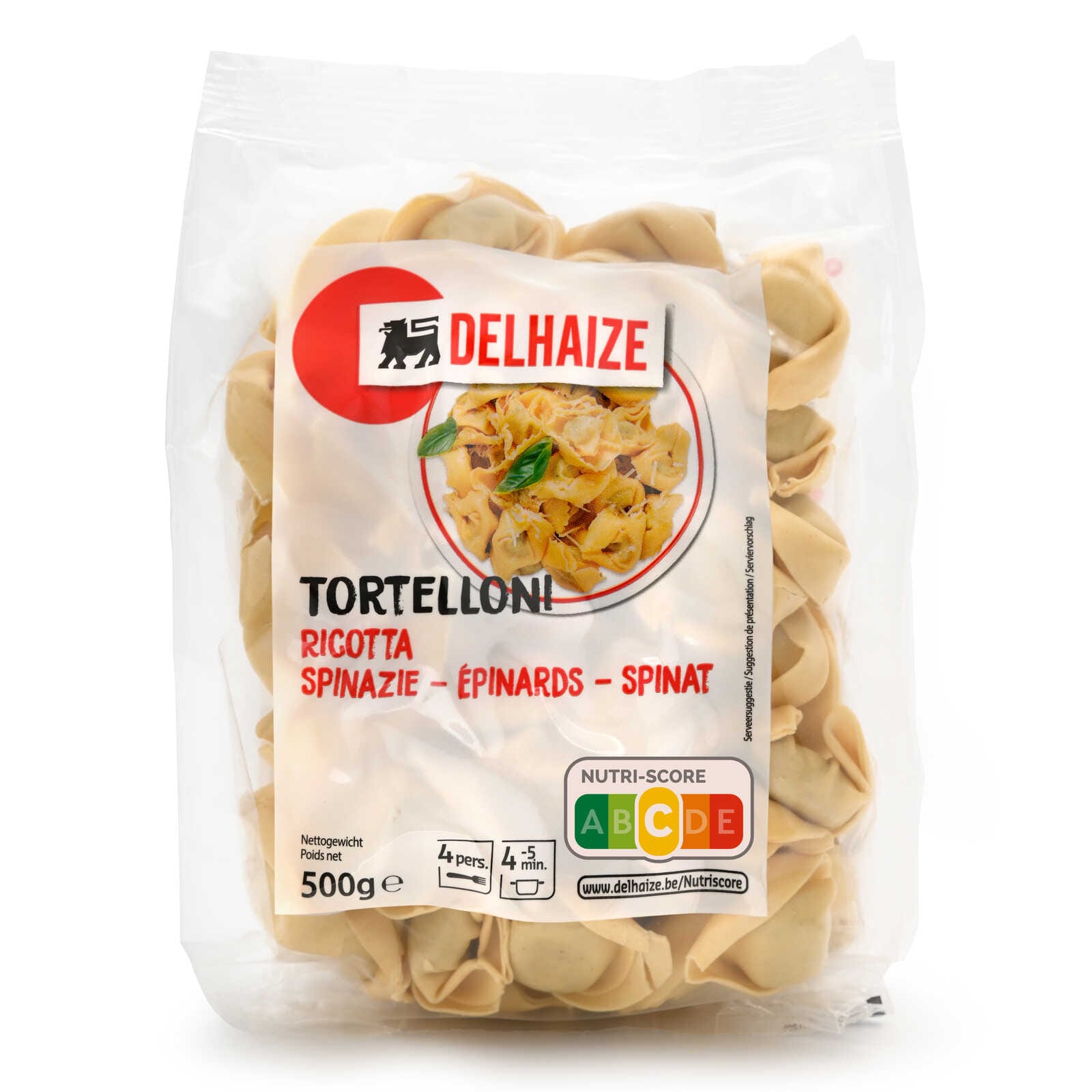 Delhaize Tortelloni | Ricotte | Spinazie