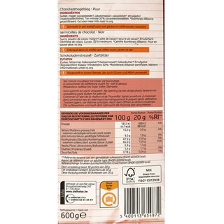 Delhaize | Chocoladehageslag | Puur 600 gr