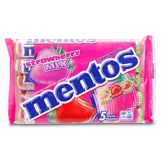 Mentos | Snoepjes | Strawberry Mix | 5-pack 