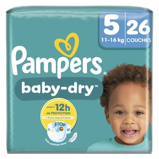 Pampers | Baby Dry | Langes | Taille 5 26 pc