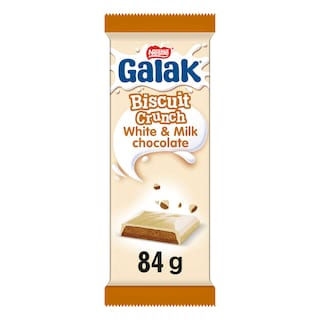 Galak | Tablette | Chocolat Blanc Biscuit | Crunch 