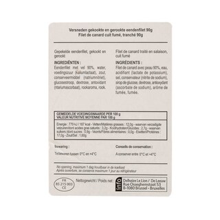 Delhaize | Filet | Canard | Cuit fumé 90 gr