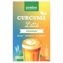 Purasana | Thee | Curcuma Latte | Poudre | Bio 6 x 10 gr