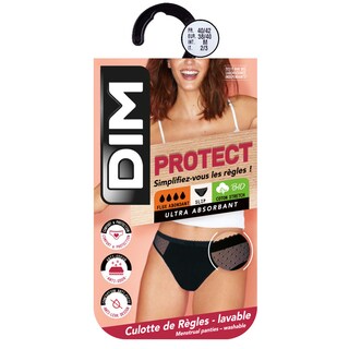 Dim | Paris | Period Panty | Lace Bikini | Heavy Flow | 44/46 