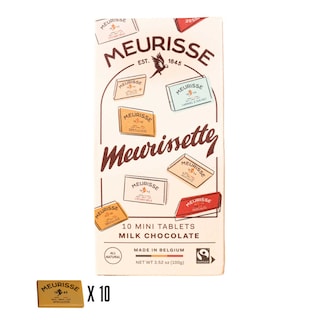 Meurisse | Chocolat au lait | Mini tablettes 