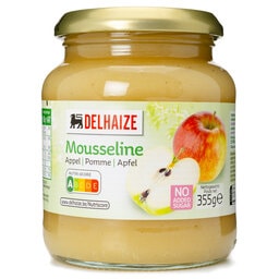 Delhaize | Mousseline | Pommes | Sans sucre ajouté 355 gr