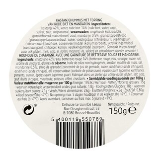 Delhaize | KASTANJE | HUMMUS | 150G 
