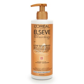 Elsève | Extraordinary Oil Low Shampoo | Voedende Reinigende Crème voor droog-gevoelig haar 