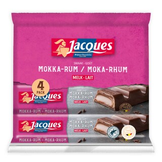 Jacques | Chocolade | Repen | Mokka-Rum 188 gr