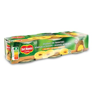 Del Monte | Ananas | Schijven | Sap | Blik 3 x 140 gr