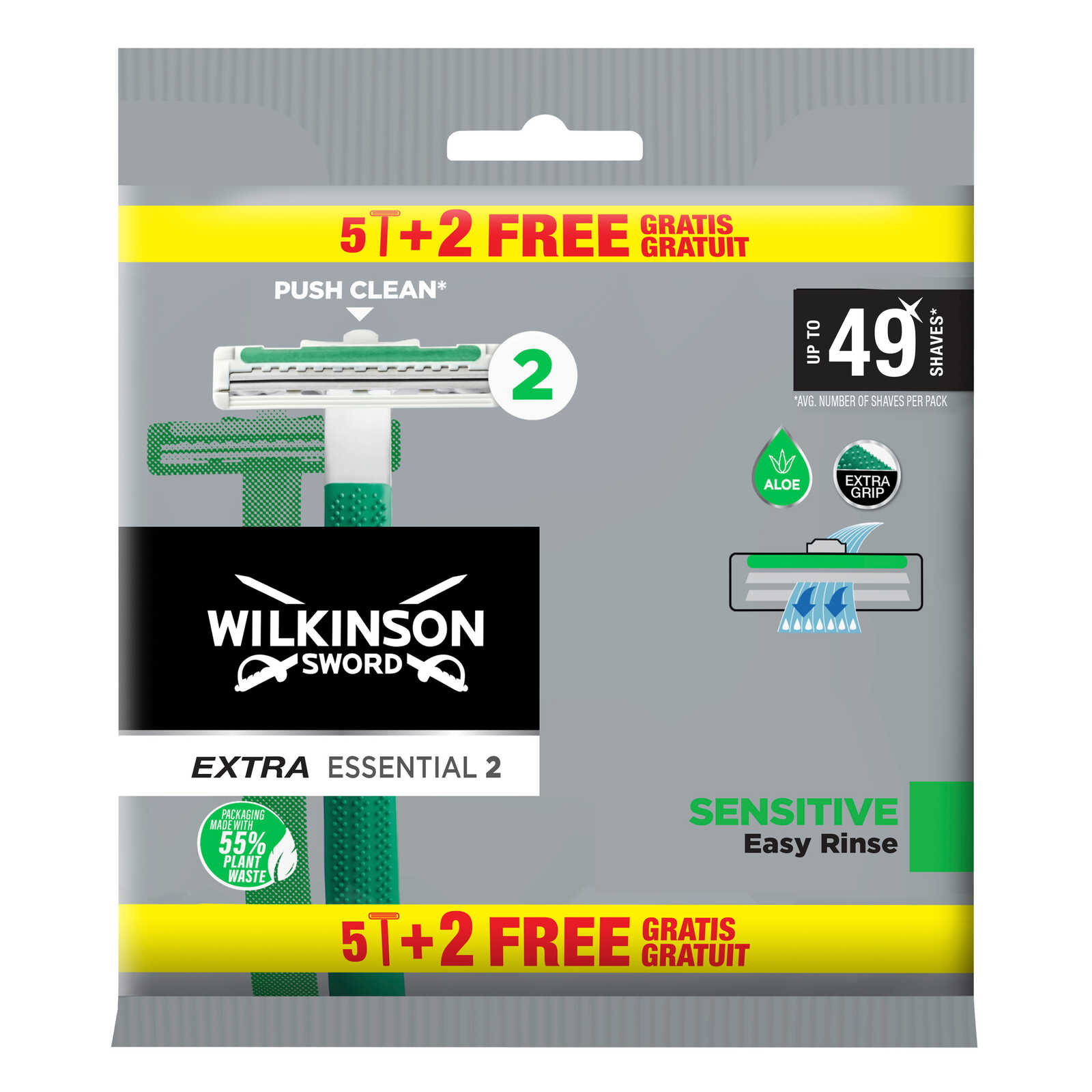 Wilkinson Wegwerpscheermesjes | Extra2 Essent | 5+2