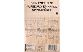 Delhaize | Purée aux épinards 1 kg