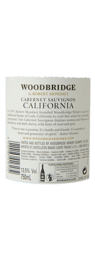 USA | California - Robert Mondavi | Woodbridge Cabernet Sauvignon Rouge 
