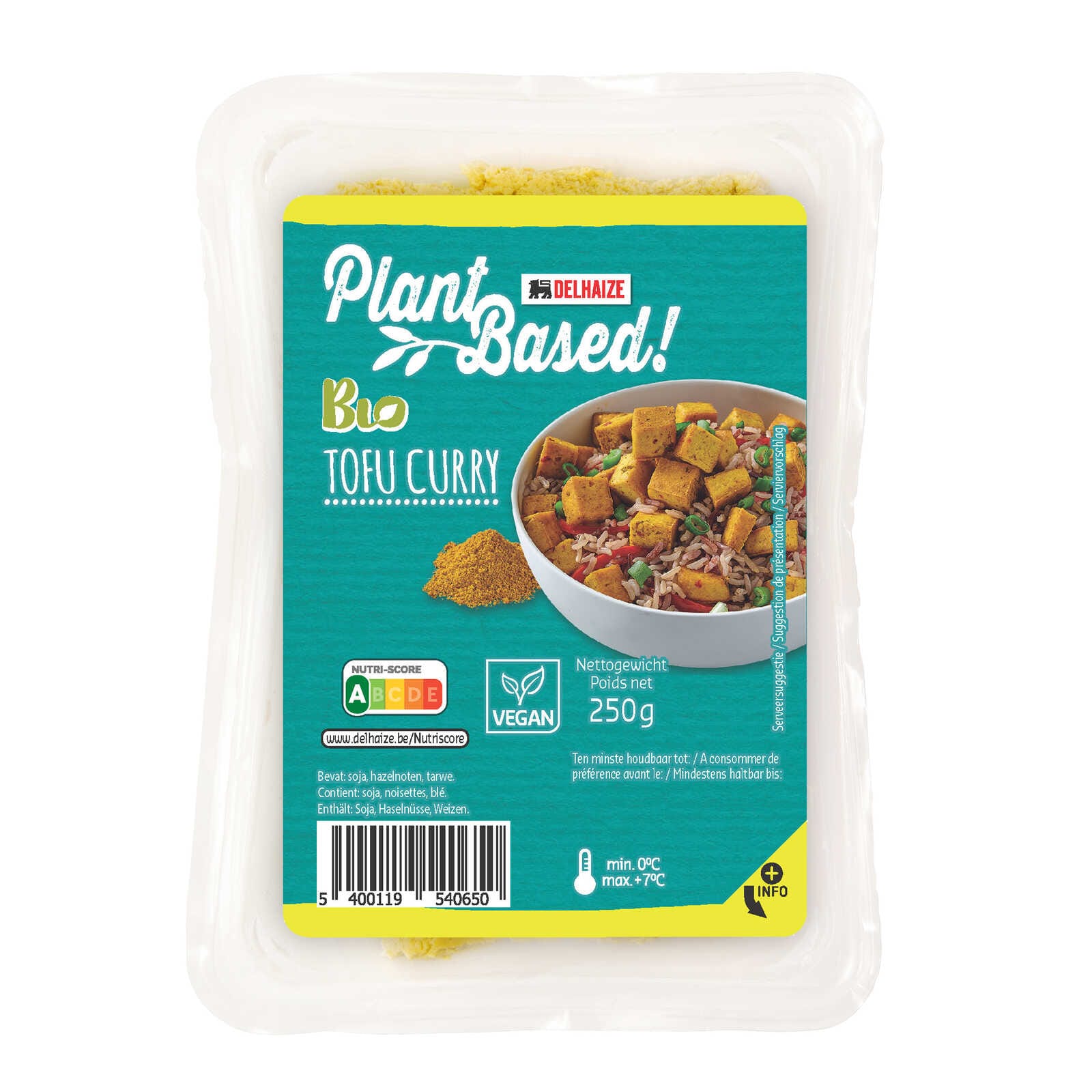 Delhaize Tofu | Curry | Vegan | Bio