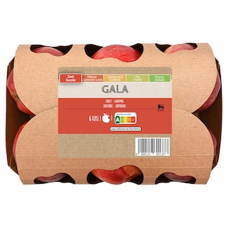 Delhaize | Pommes | Royal gala | Emballé | 6pc 